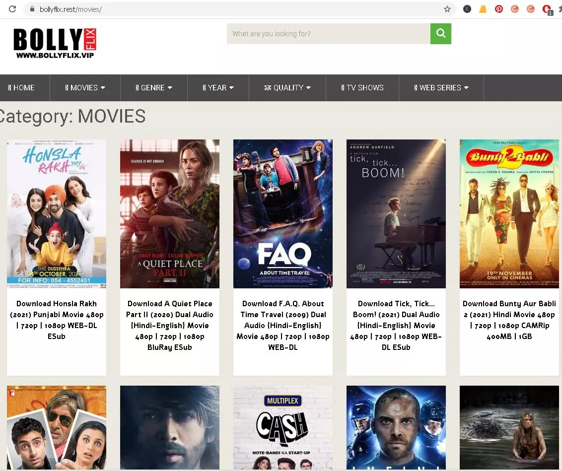 Bollyflix Download free hd movies in hindi, web series 2021