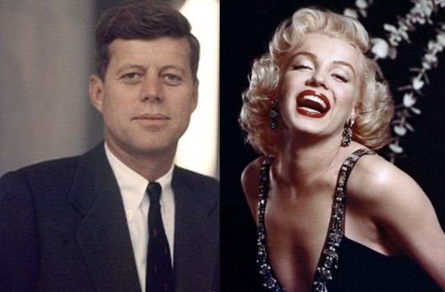 Marilyn Monroe and John F. Kennedy